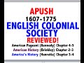 American Pageant Chapter 4-5 APUSH Review