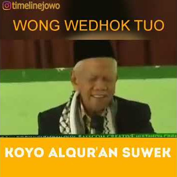 Status wa lucu bahasa jawa (alquran suwek)