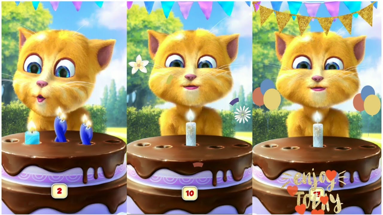 talking ginger birthday celebration 🎉 ginger unlimited foods 🍔🥞🥩🥨 &