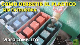 Como derretir el plastico con maquina casera/video completo