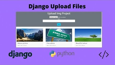 Image Upload Project with Django  framework