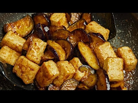 Eggplant Tofu Teriyaki Stir-Fry