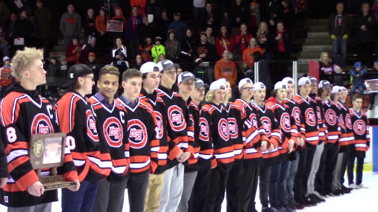 Grand Rapids Thunderhawks Hockey State Champions YouTube