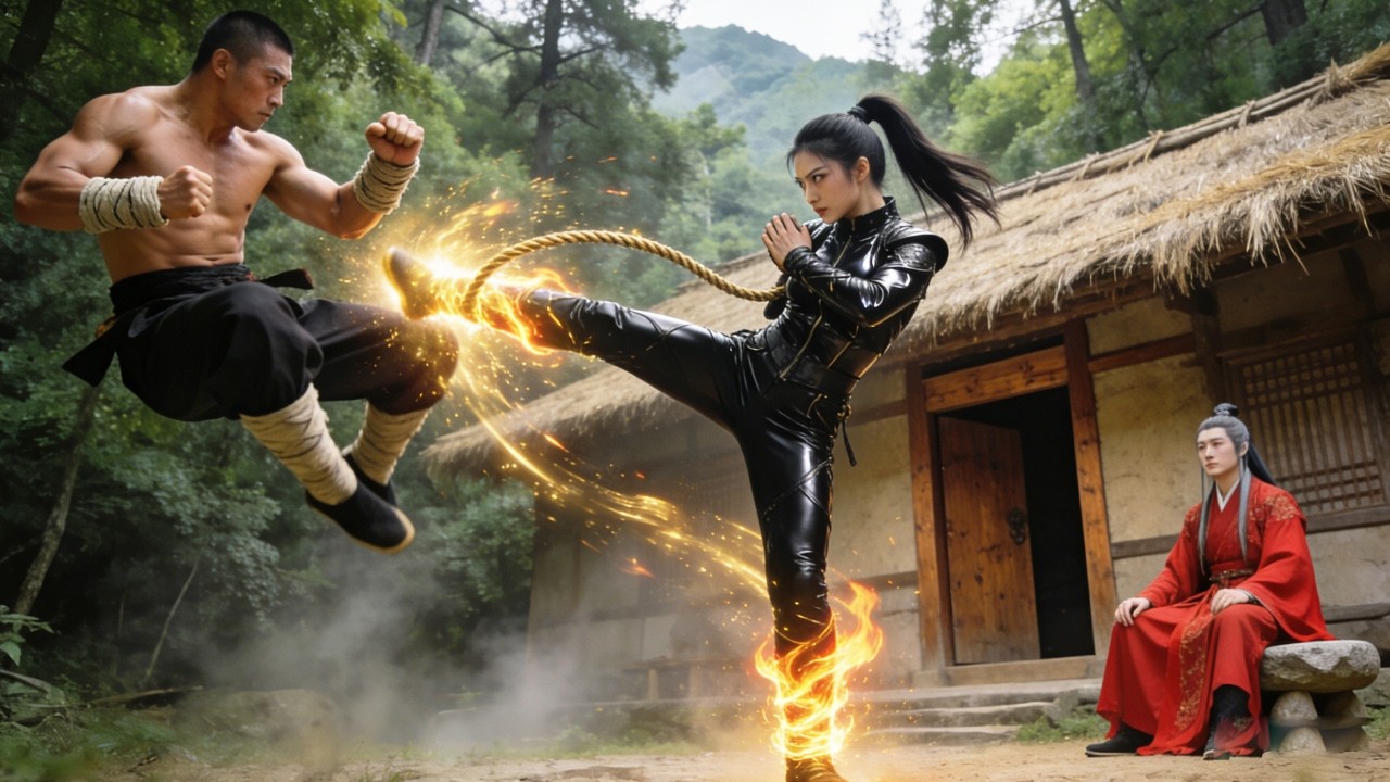 21st-century agent travels back in time, marries a sickly prince, and saves him with unexpected luck