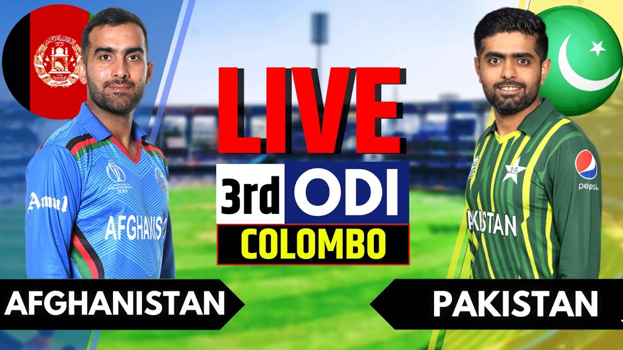 Pakistan vs Afghanistan 3rd ODI Live Score and Commentary PAK vs AFG Live Commentary PAK vs AFG