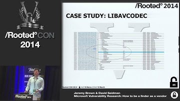 Jeremy Brown & David Seidman - Microsoft Vulnerability Research [Rooted CON 2014 - ENG]