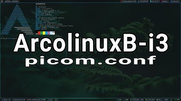 My AcrolinuxB-i3 with Picom