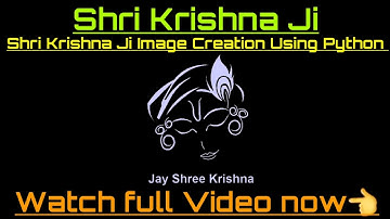 Shri Krishna Ji 🧡| Making of Shri Krishna ji image using python 💥🔥🧡💯 #viral #trending #shrikrishna