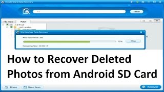 Wondershare Data Recovery - How to Recover Deleted Photos from Android SD Card