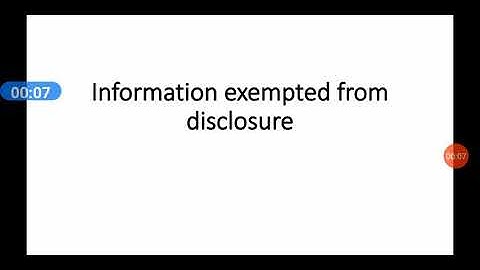 information exempted from disclosure, Disclosure of third party informations