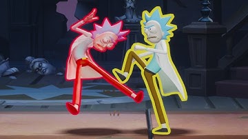 MultiVersus - Rick and Rick (Rick and Morty) Unique Interactions HD