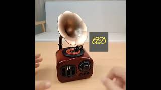 Creative retro phonograph mini music box #coolhomegadgets #homegadgets  #gadgets