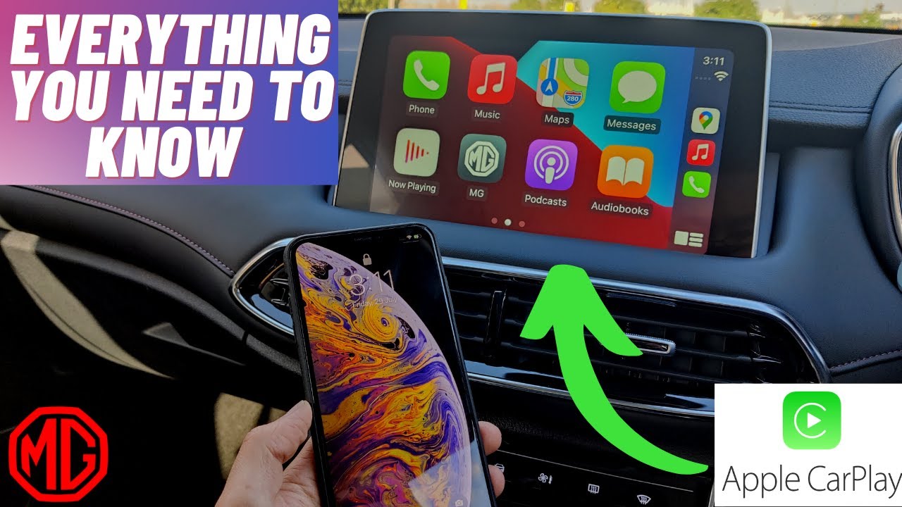 MG Cars Apple Carplay Complete Tutorial and Review -- How to