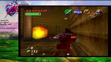 Zelda OOT Fire Temple Boss Key Skip with ledge clip