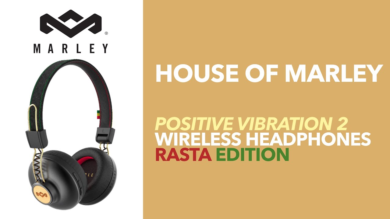 Marley Positive Vibration 2 Wireless Headphones RASTA Edition (ASMR-ish  Unboxing) (4K UHD)