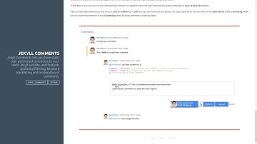 Static Comments for your Jekyll Website