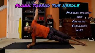 SIDE PLANK THREAD THE NEEDLE - FITNESS HELP