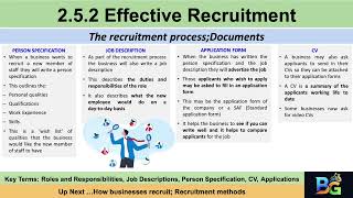 Theme 2 Topic 2.5.2 Effective recruitment -The recruitment process