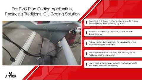 ANSER X1 PVC pipe coding