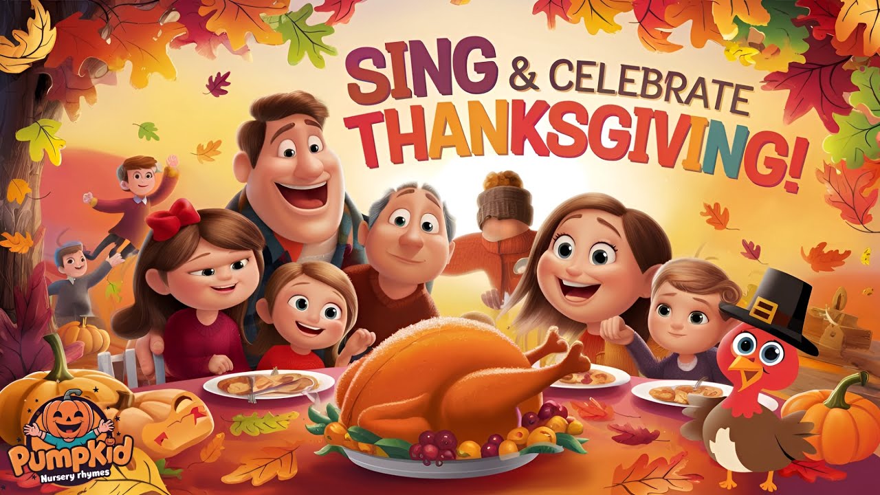 "Thanksgiving Day" Song !🦃 | Pumpkid🎃 - Nursery Rhymes & Kids Songs ...