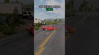 ¿Qué carro podrá pasar entre los dos camiones? #beamngdrive #beamng #beamngcrashes #car #game #crash