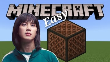 How to make Squid Game Hide & Seek Song in Minecraft (easy)