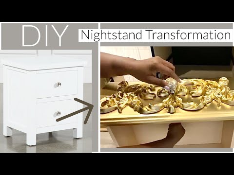 NEW YEAR DIY Nightstand TRANSFORMATION IDEA! Walmart Nightstand Makeover!