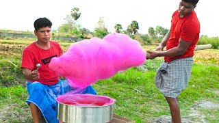 BIGGEST COTTON CANDY | We Made Largest Cotton Candy