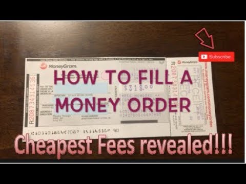 How to fill out a Money Order (Money gram) and tips for cheapest fees!