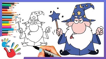 How to Draw a Wizard | Easy Step-by-Step Drawing Tutorial for Kids