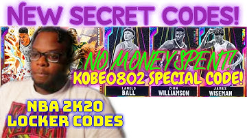 NBA LOCKER CODES 2K KOBE0802 NEXT Codes NBA 2K20 Locker Codes