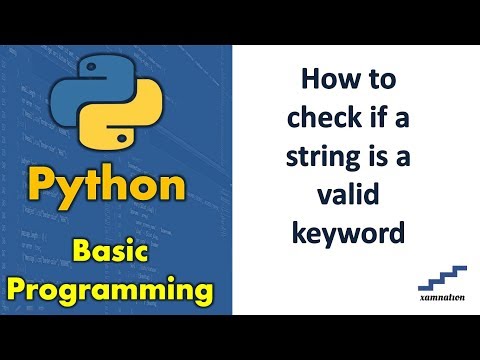 How to check if a string is a valid keyword