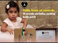 19 month old baby reciting body parts  india book of records  ibr