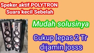 Cara memperbaiki Salon aktif POLYTRON suara kecil sebelah