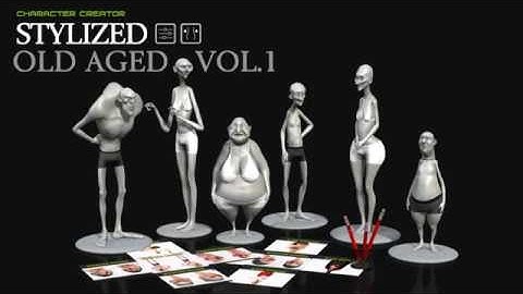Character Creator – Older Stylized 3D Animated Characters
