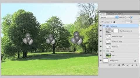 Applying Photoshop Adjustment Layers to Multiple and Specific Layers