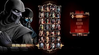 Mortal Kombat 9  Expert Tag Ladder (SubZero & Noob/3 Rounds/No Losses)