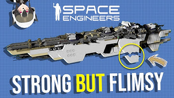 How Strong Ship Armor can be Flimsy - Space Engineers Ship Building Tutorial, Armor Integrity