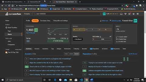 Stackoverflow profile on portfolio site using API