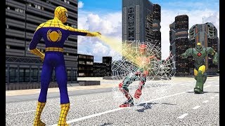 Flying spider crime city rescue game | Incredible Spider Vs Futuristic City Robot - Android GamePlay screenshot 2