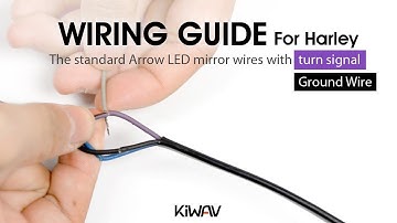 [Installation][Ground] standard Arrow LED mirror wires with turn signal fit for Harley