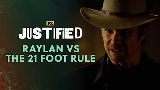 Raylan vs The 21 Foot Rule - Scene | Justified | FX
