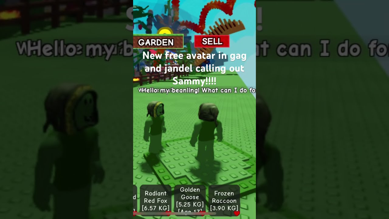 New Grow A Garden Avatar And Jandel Calling Sammy Out