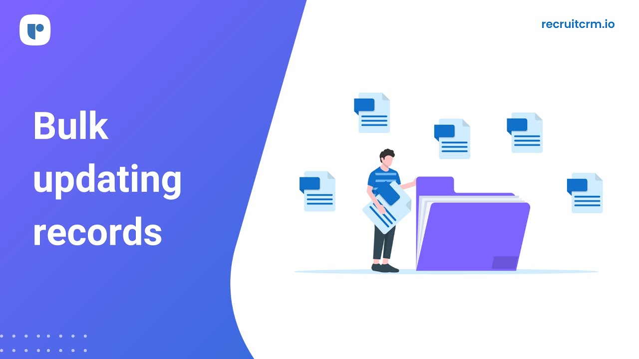 Bulk updating records (new UI) in Recruit CRM - YouTube