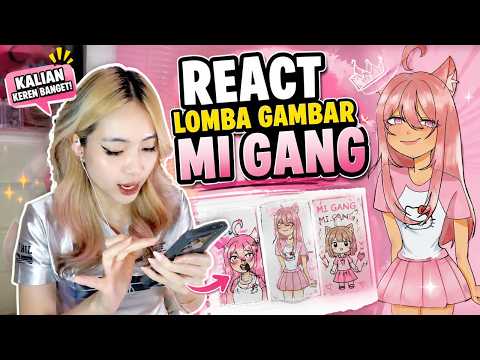 REACTING to the MI GANG Art Contest!! Who’s the Winner??! #robloxindonesia #trending