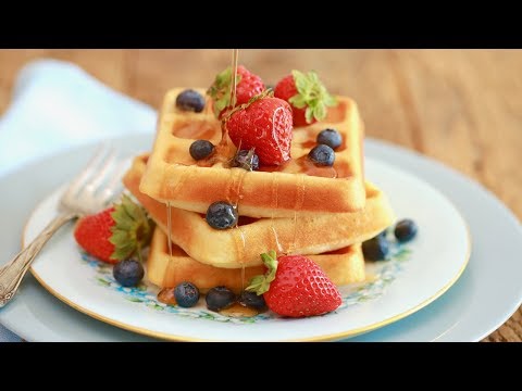 Perfect Waffle Recipe - Crispy & Fluffy - Lockdown Kitchen!. 