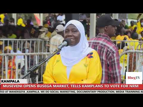 MUSEVENI OPENS BUSEGA MARKET TELLS KAMPALANS TO VOTE FOR NRM