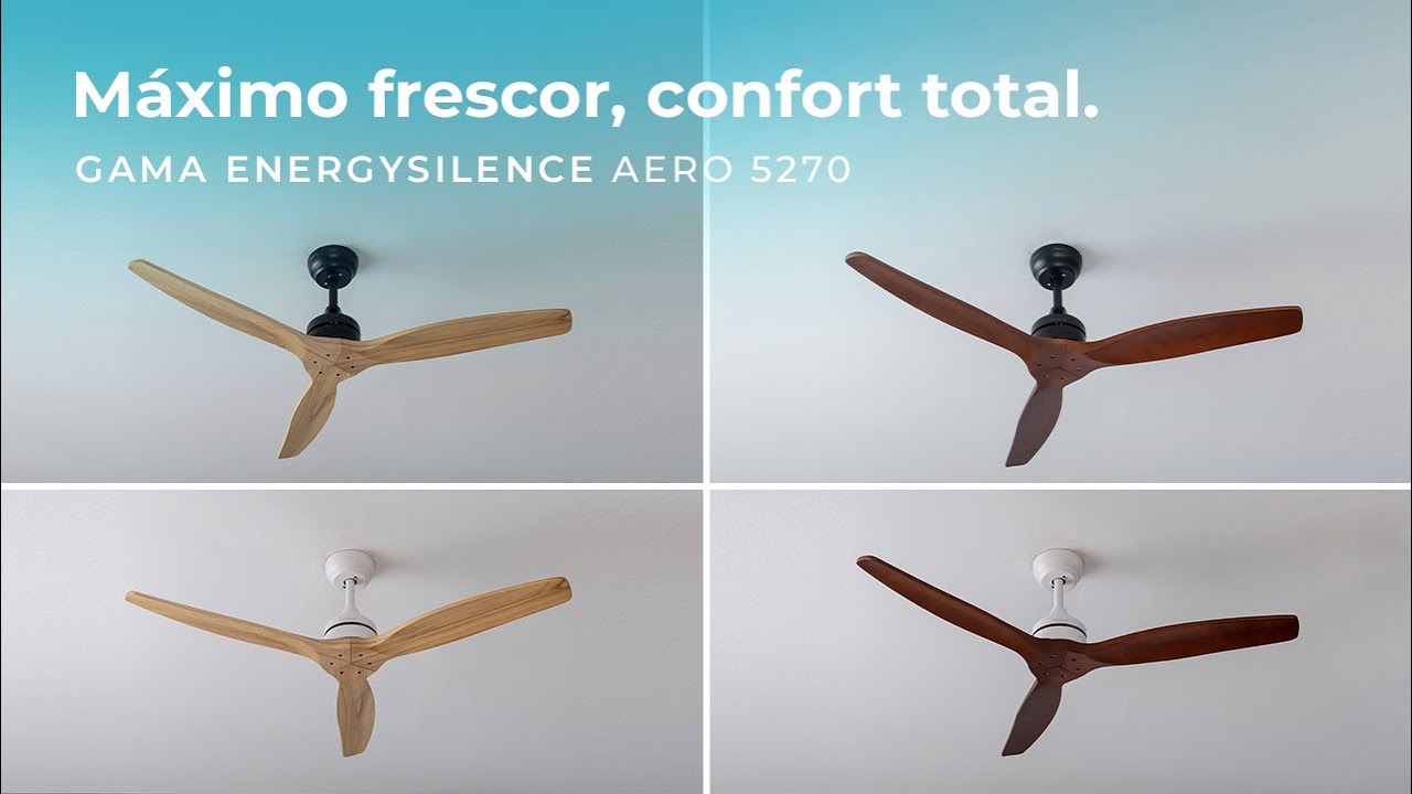 Gama de ventiladores de teto Energy Silence Aero 5270 Wood