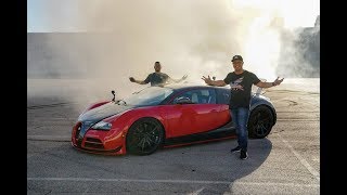 Crazy Bugatti RWD Conversion with Massive Donuts