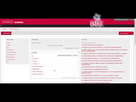 ISPE: Tutorial Campus Virtual Nebrija - Gestione Calendario